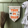 Halloween Trick Or Treat Hanging Flags, thumbnail 1 of 2