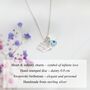 16th Birthday Necklace – Sterling Silver Heart Infinity Charm, Personalised Jewellery Gift For Her, thumbnail 5 of 7