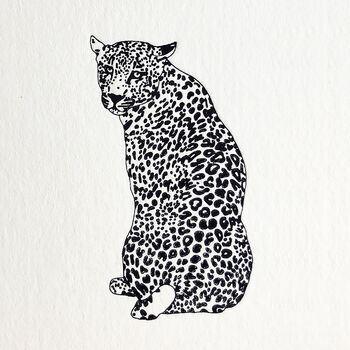 'Leopard Love' Correspondence Cards Set Of Eight, 4 of 6