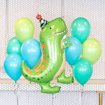 Dinosaur Party Classic Helium Inflated Balloons, 2 of 2