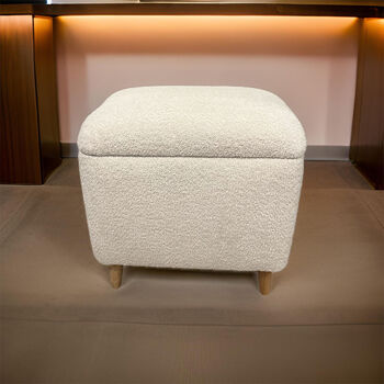 Bouclé Dressing Table Stool, 2 of 6
