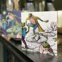 The Dance A Frog Party Blank Greetings Card, thumbnail 1 of 4