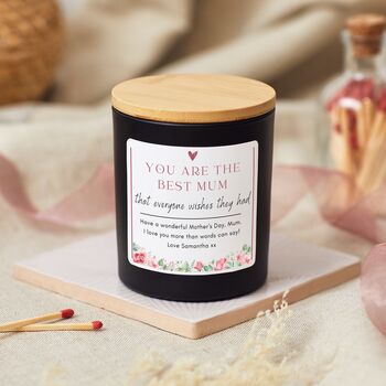 Mothers Day Personalised Candle Gift For Best Mum, 7 of 10