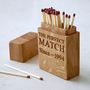 Personalised Wooden Matchstick Box, thumbnail 1 of 4