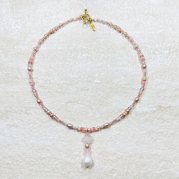 'Angel' Opal, Quartz And Pearl Necklace, 3 of 10