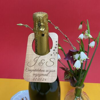 Personalised Engagement Wine Bottle Label, 3 of 6