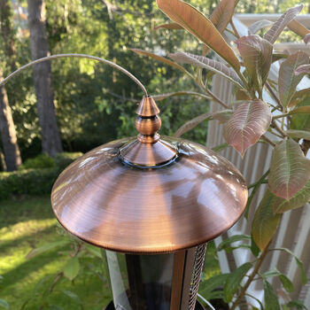 Dual Seed And Nut Bird Feeder With Copper Finish, 2 of 9