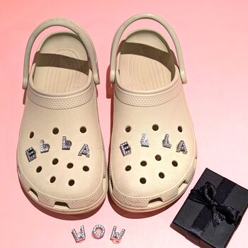 Diamante Style, Metal Croc Charm Alphabet Letters, 3 of 10