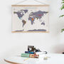 Cross Stitch Your Travels Map Wall Hanging, thumbnail 2 of 11