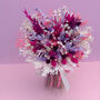 Colourful Pink And Purple Dried Flower Bouquet, thumbnail 3 of 6