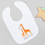 Personalised Our First Father's Day Babygrow Bodysuit Giraffe, thumbnail 4 of 5