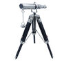 Personalised Chrome Telescope With Black Wooden Tripod, thumbnail 5 of 11