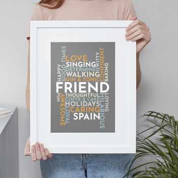 Personalised 'Use Your Own Words' Word Art Print, 5 of 7