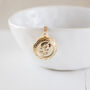 Gold Plated Floral Locket Necklace, thumbnail 2 of 8