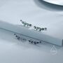 Sterling Silver Sapphire Blue Droplet Cz Cluster Crawler Earrings, thumbnail 5 of 12