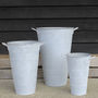 Three Zinc Bucket Planters, thumbnail 2 of 3