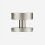 Brass Silver Mortice Door Knobs With Gloss Insert, thumbnail 4 of 8