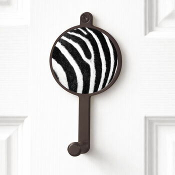 Animal Print Pattern Design Wall Hanging Coat Hook, 6 of 9