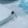 Sterling Silver One Carat Sapphire Blue Cz Ring, thumbnail 4 of 12