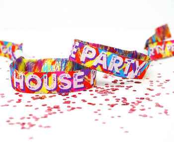 House Party Festival Party At Home Wristband Favours, 3 of 10