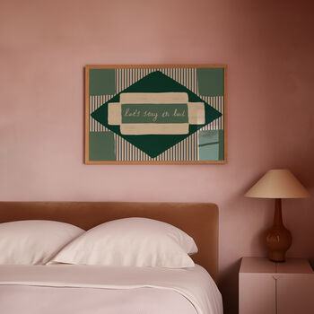 Let's Stay In Bed Stripe Print, 6 of 11