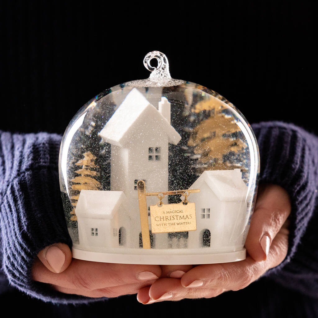 Personalised Family Christmas Snow Globe By Twenty-Seven