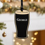 Personalised Stout Beer Christmas Bauble Decoration, thumbnail 1 of 6