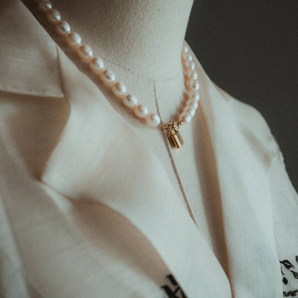 'Pangako' Promise Rice Pearl Necklace, 1 of 12