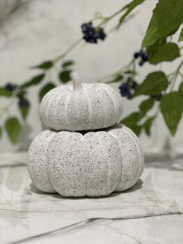 Set Of Three Handmade Stone Pumpkins, 12 of 12