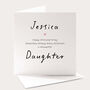 Personalised Birthday Card For Daughter Heartfelt Message, thumbnail 1 of 4