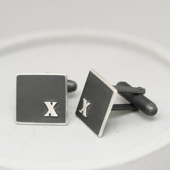 10th Anniversary Gift For Him. Roman Numeral Cufflinks, 6 of 10