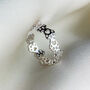 Sterling Silver Paw Print Adjustable Ring, thumbnail 1 of 4