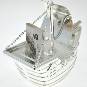 Personalised Colourful Pirate Ship Money Box, 8 of 8