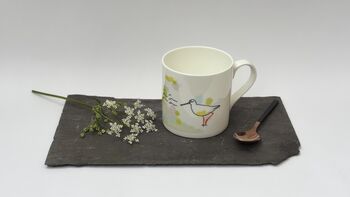 Red Shank Song Bone China Mug, 2 of 9