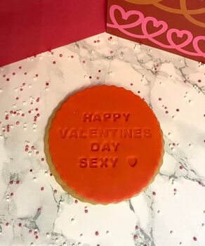 Valentines Day Cheeky Message Cookie Letterbox Gift, 5 of 7
