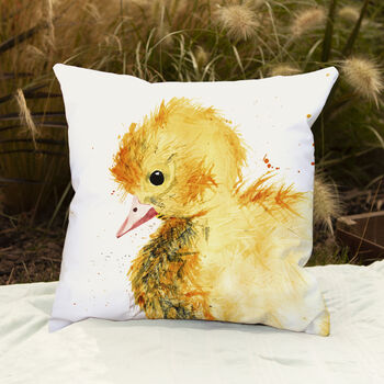 Inky Duckling Outdoor Cushion For Garden Furniture, 3 of 8
