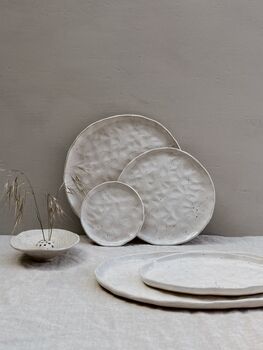 White Flecked Ceramic Side Plate, 2 of 2