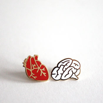 Heart And Brain Pin Brooches, 2 of 12