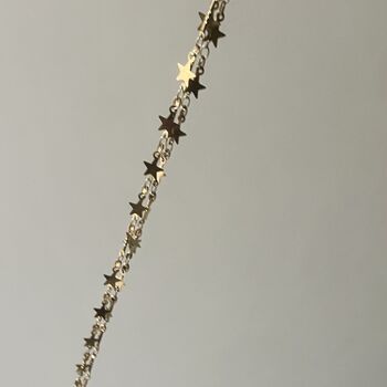 A Galaxy Of Charming Stars Necklace Worn Gold, 3 of 4