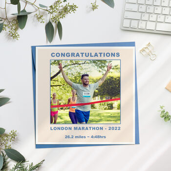 Personalised London Marathon Photo Card, 2 of 2