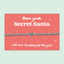Secret Santa Heart Beaded Bracelet – Stainless Steel, thumbnail 1 of 4