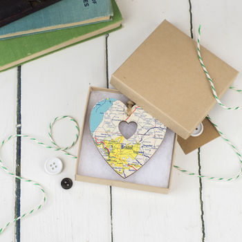 Personalised Map Heart, 3 of 4