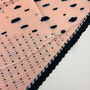 Pink Polka Dot Pleated Silky Scarf, thumbnail 2 of 3