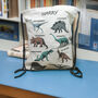 Personalised Dinosaur School Drawstring Backpack, thumbnail 1 of 2