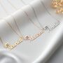 Graduation Name Necklace With Year, thumbnail 7 of 9
