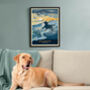 Labrador On A Seaside Shoreline Sunrise. A Limited Edition Dog Gift Print, thumbnail 2 of 12