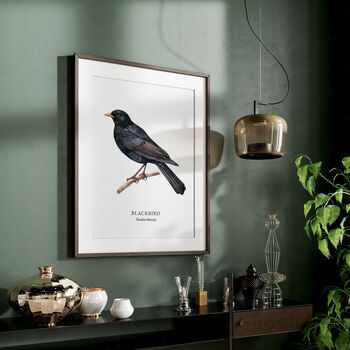 Wall Print Of A Blackbird, 2 of 6