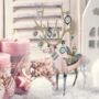 Pink Scandi Christmas Reindeer Decoration, thumbnail 1 of 3