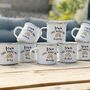 Team Enamel Mugs With Rainbow, For Family Or Work Team, thumbnail 1 of 9