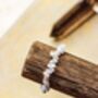 Blue Lace Agate Chip Bracelet | Stretch Cord Fit, thumbnail 2 of 6